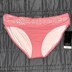 Calia bikini bottom, light coral color , full coverage